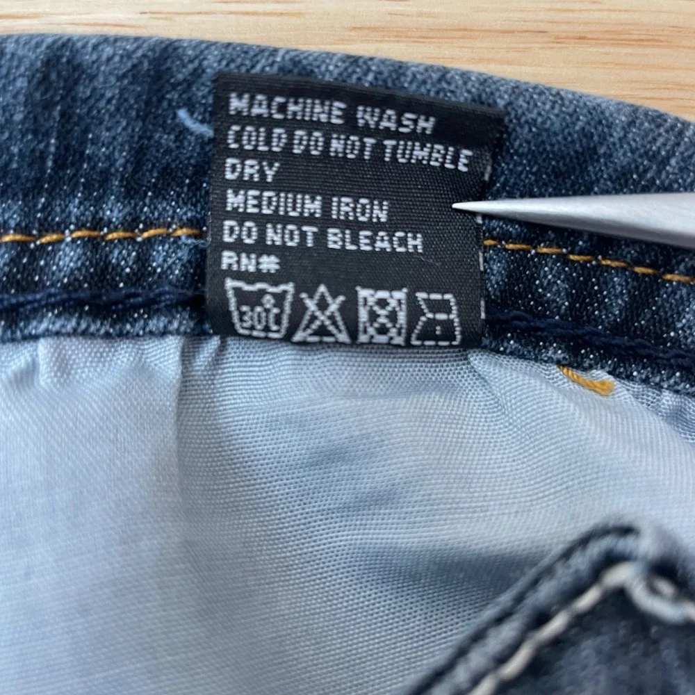 Saab Jeans Co Girls Blue Denim Rhinestone Sparkle Pocket Jeans Size‎ 5/6